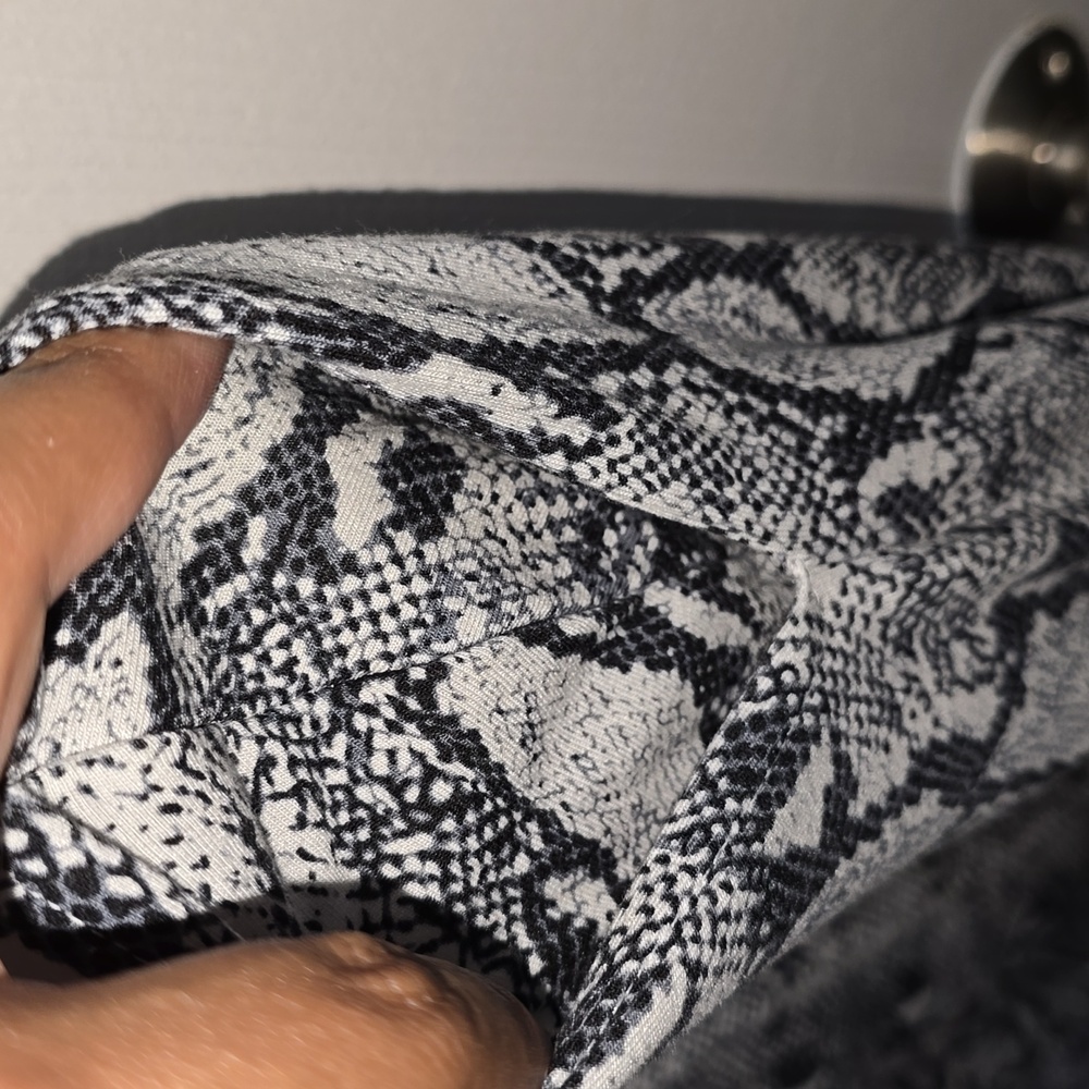 Black & White Snake Print Maxi Dress - Picture 16 of 16